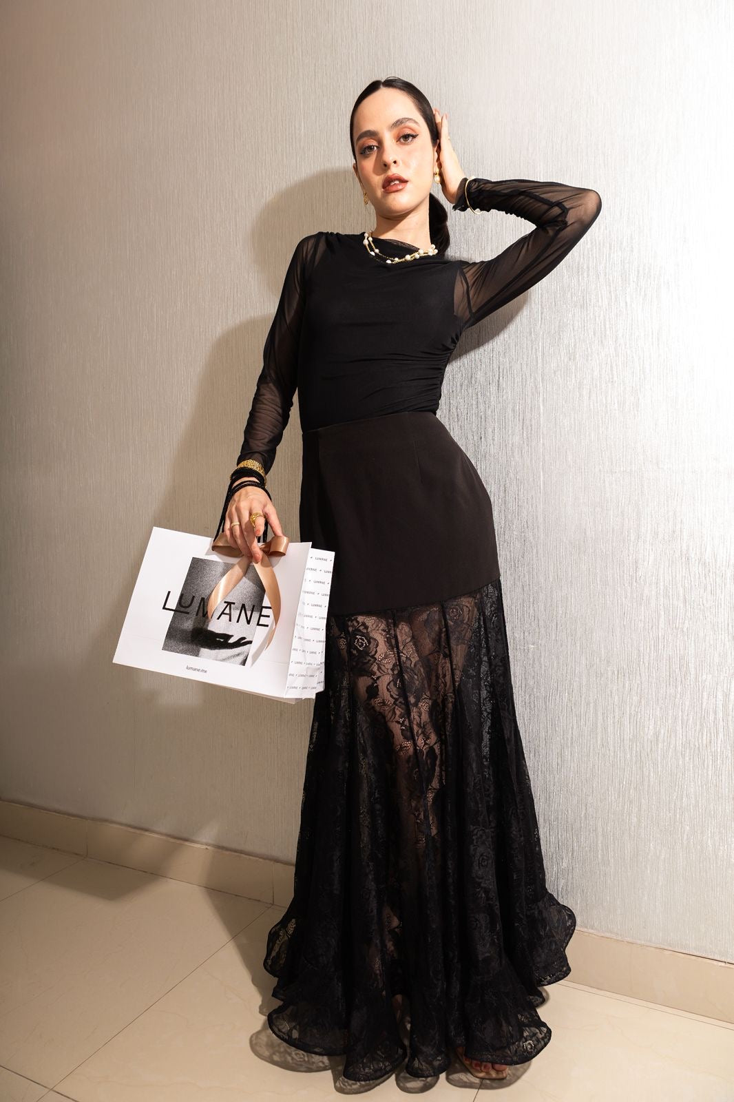 Falda encaje